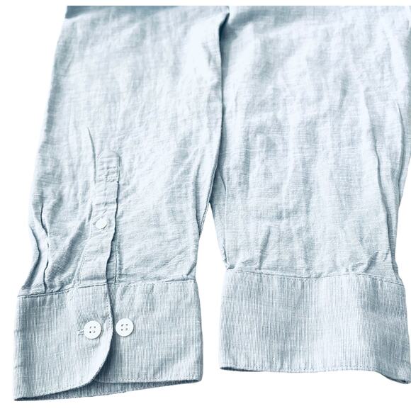 MARC ANTHONY LUXURY LONG SLV, BUTTON-UP SHIRT, MENS, XL SLIM FIT, HEATHER BLUE - Picture 8 of 12